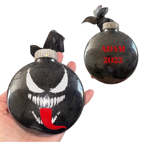 Christmas Ornament, holiday Tree Hanger, Decoration, Spiderman & Venom Set Two 2 - Picture 9 of 11